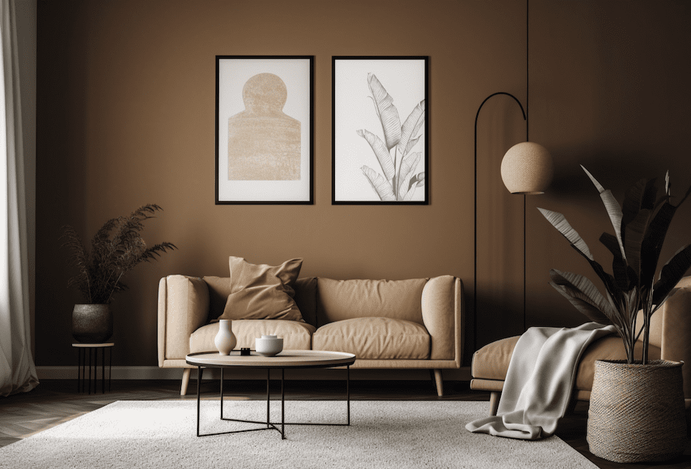 mise en situation couleur PLF-7352 HAVANE Peinture La Francaise