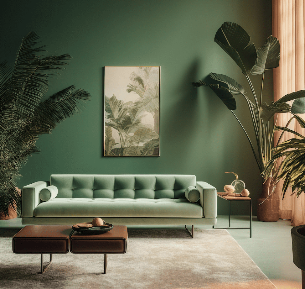 mise en situation couleur PLF-5350 JUNGLE Peinture La Francaise