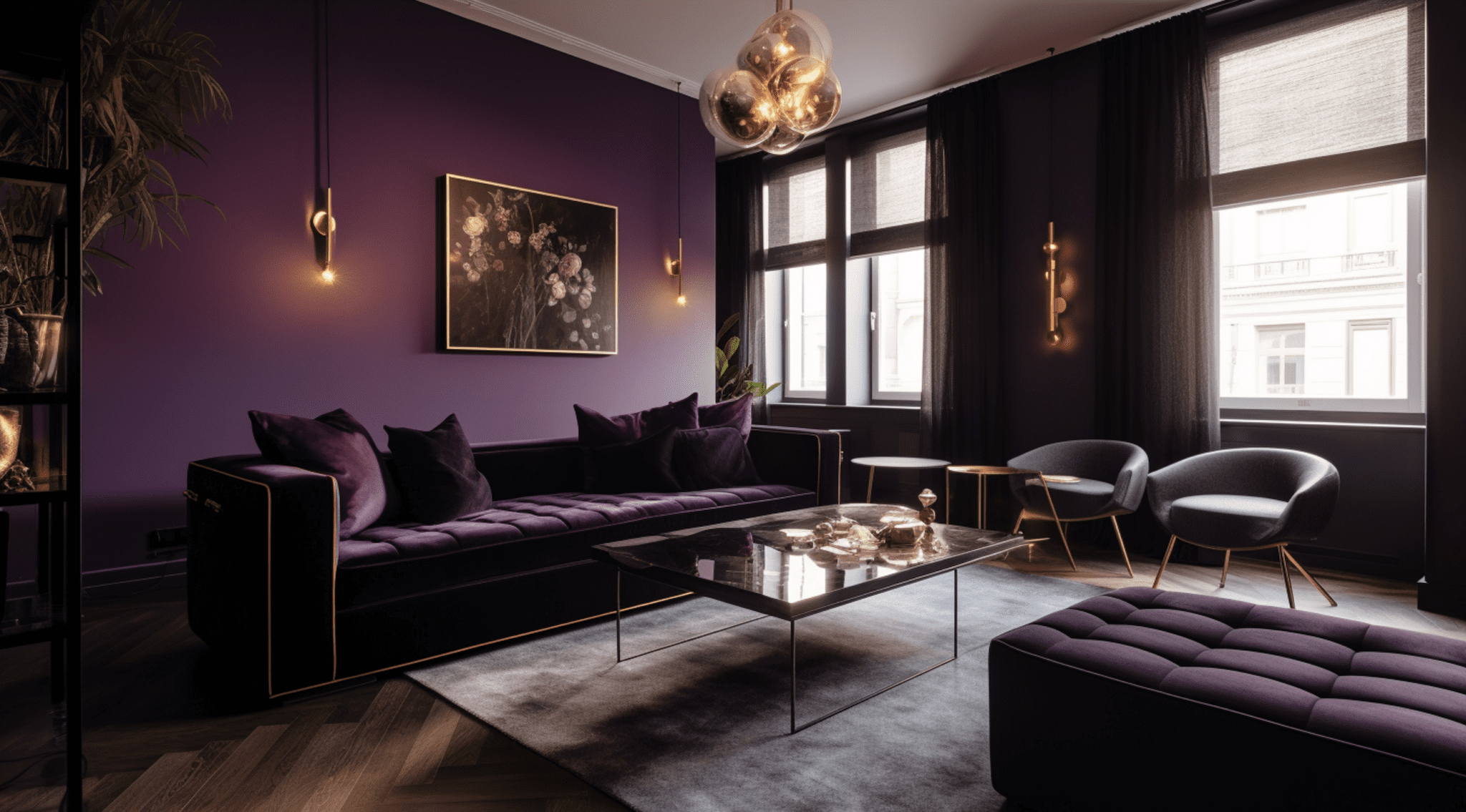 Mise en situation couleur PLF-0152 LIE-DE-VIN Peinture La Francaise
