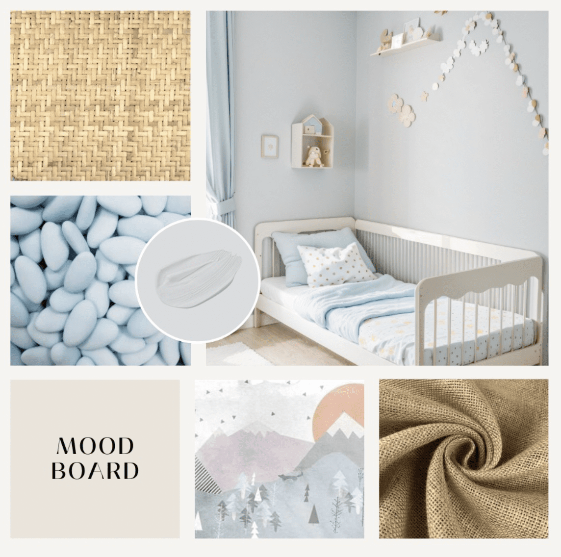 Moodboard Dragée PEINTURE LA FRANCAISE 
